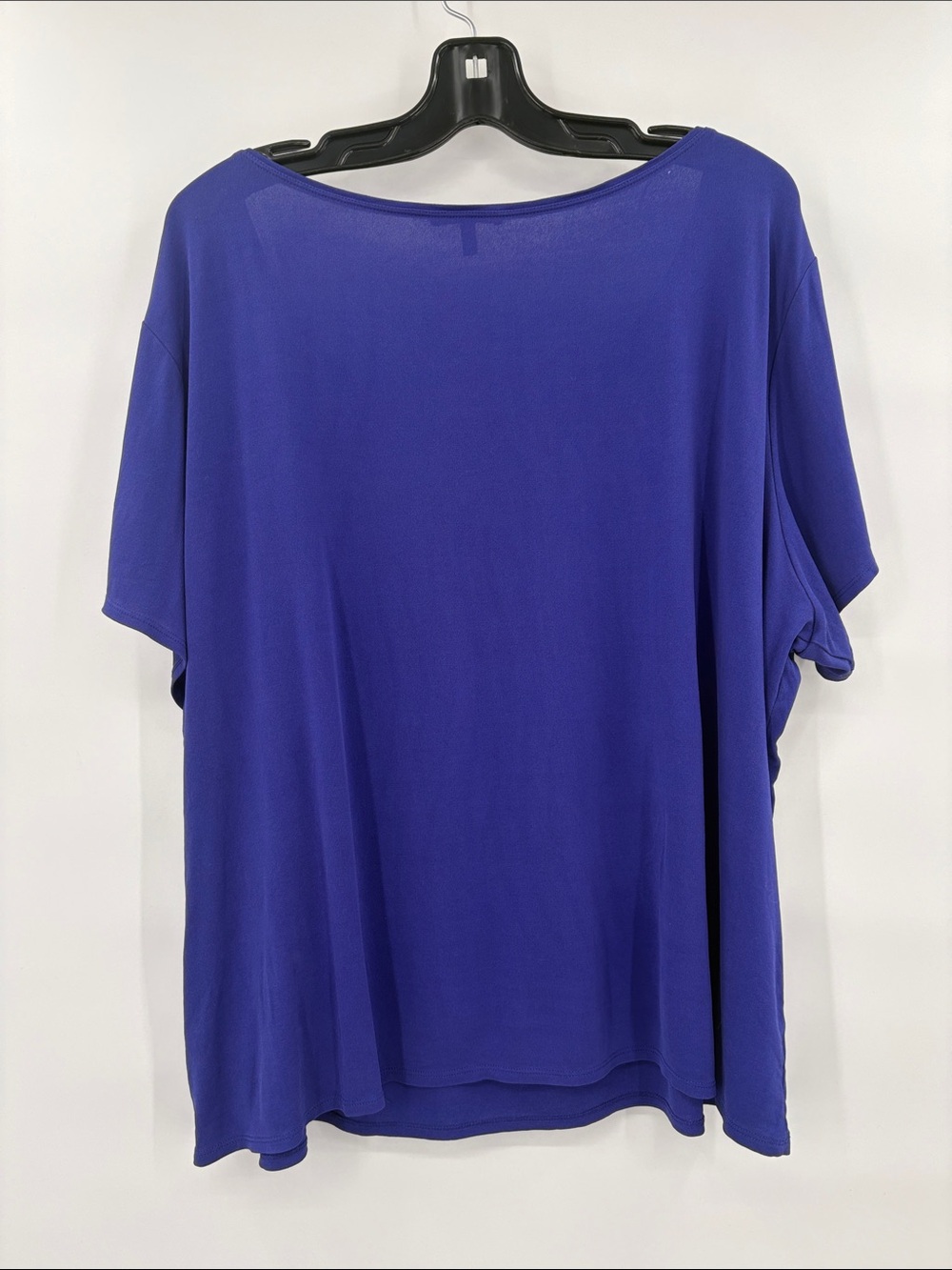 Eileen Fisher 100% Silk Scoop Neck Short Sleeve Top in Cobalt Size 2X - Picture 6 of 9